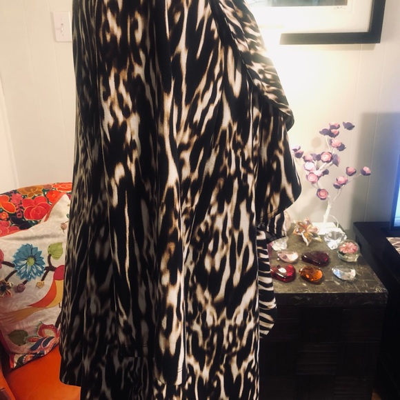Animal print waterfall jacket - Picture 3 of 4